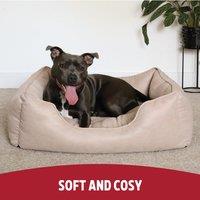 Rosewood Twill Box Pet Bed