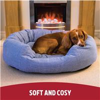 Rosewood Blue Sky Striped Pet Bed