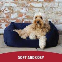 Rosewood Velvet Sqaure Pet Bed