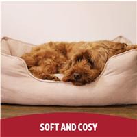 Rosewood Twill Box Pet Bed