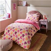 Borg Hearts Duvet Cover & Pillowcase Set