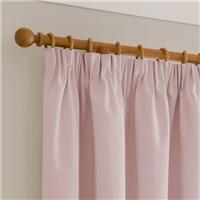 Luna Brushed Blackout Pencil Pleat Curtains