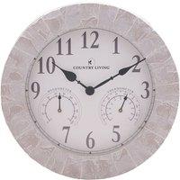 Country Living Stone Effect Indoor Outdoor Wall Clock