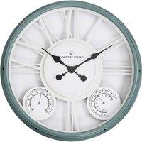 Country Living Indoor Outdoor Skeleton Wall Clock