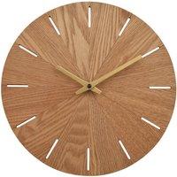 Interval Sunburst Wooden Wall Clock
