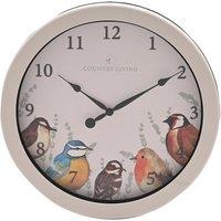 Country Living Garden Birds Indoor Outdoor Wall Clock