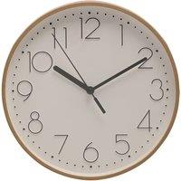 Hometime Retro Woodgrain Effect Wall Clock