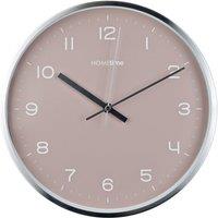 Hometime Silver & Blush Wall Clock