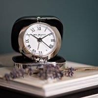 Widdop Silver Metal Cased Alarm Clock
