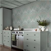 William Morris at Home Garden Cottage Blues Wallpaper