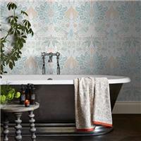 William Morris at Home Dove Rose Haze Wallpaper