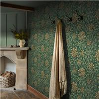 William Morris at Home Honeysuckle Verde Wallpaper
