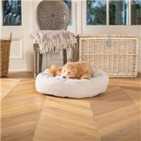 Lords and Labradors Herringbone Donut Dog Bed