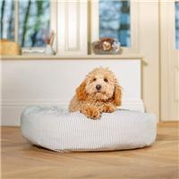 Lords and Labradors Striped Donut Dog Bed