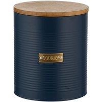Typhoon Otto Round Navy Biscuit Tin