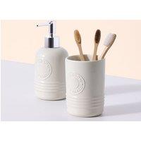 Typhoon Living Cream Soap Dispenser & Tumbler Set
