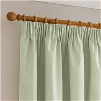 Luna Brushed Blackout Pencil Pleat Curtains