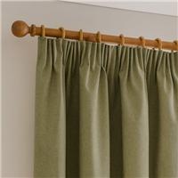 Luna Brushed Blackout Pencil Pleat Curtains