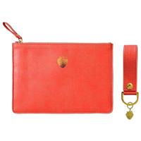 Sky & Miller Strawberry Coral Pouch & Keyring