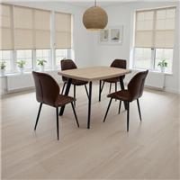 Dalton Rectangular 4 Seater Dining Table, Brown