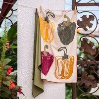 PurerHome x Eden Project Set of 2 Peppers Cotton Tea Towels