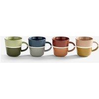 PurerHome Set of 4 Fine China Espresso Mugs