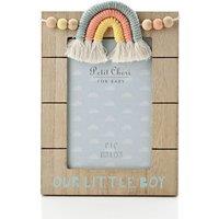 Petit Cheri Little Boy Macrame Rainbow Photo Frame