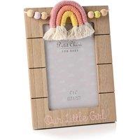 Petit Cheri Little Girl Macrame Rainbow Photo Frame