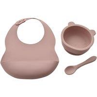 Bambino Silicone Bib, Bowl and Spoon Feeding Set