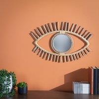 Ouko Eye Shaped Rattan Wall Mirror