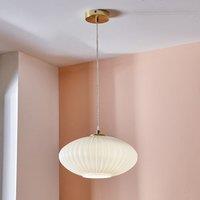 Return - Emilia Ribbed Oval Pendant Light