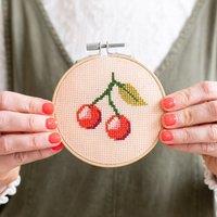 Cotton Clara Cherry Cross Stitch Kit