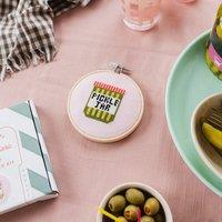Cotton Clara Pickle Jar Cross Stitch Kit