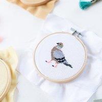 Cotton Clara Pigeon Cross Stitch Kit