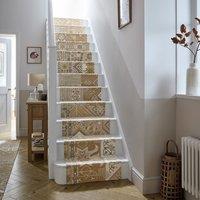 Traditional Patchwork Chenille Stair Runner