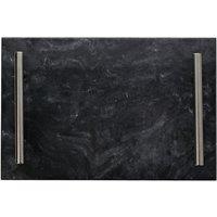 Hestia Marble Tray with Metal Handles