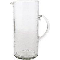 Hestia Hammered Glass Jug