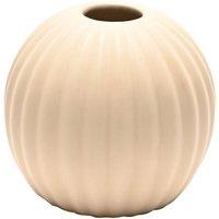 Hestia Ribbed Ceramic Round Vase