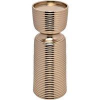 Hestia Gold Pillar Candle Holder