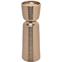 Hestia Gold Pillar Candle Holder