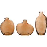 Hestia Set of 3 Glass Assorted Miniature Vases