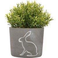 Hestia Artificial Plant in Hare Silhouette Plant Pot