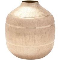 Hestia Aluminium Round Gold Vase