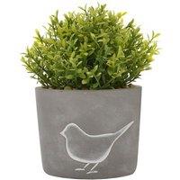 Hestia Artificial Plant in Bird Silhouette Plant Pot