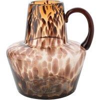 Hestia Tortoise Shell Glass Jug Vase with Handle