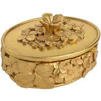 Hestia Gold Flower Trinket Box