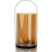 Hestia Metal and Amber Glass Lantern