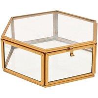 Hestia Hexagon Glass Trinket Box