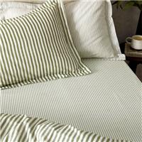 Hebden Narrow Stripe 100% Cotton Fitted Sheet