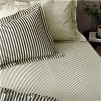 Hebden Narrow Stripe 100% Cotton Fitted Sheet